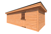 Tuinhuis plat dak 800 x 350cm