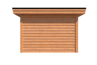 Tuinhuis plat dak 800 x 350cm