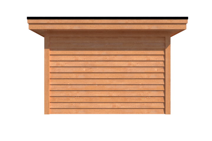 Tuinhuis plat dak 800 x 350cm