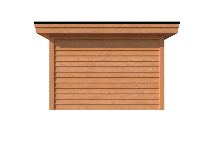 Tuinhuis plat dak 800 x 350cm