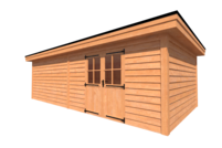 Tuinhuis plat dak 800 x 400cm