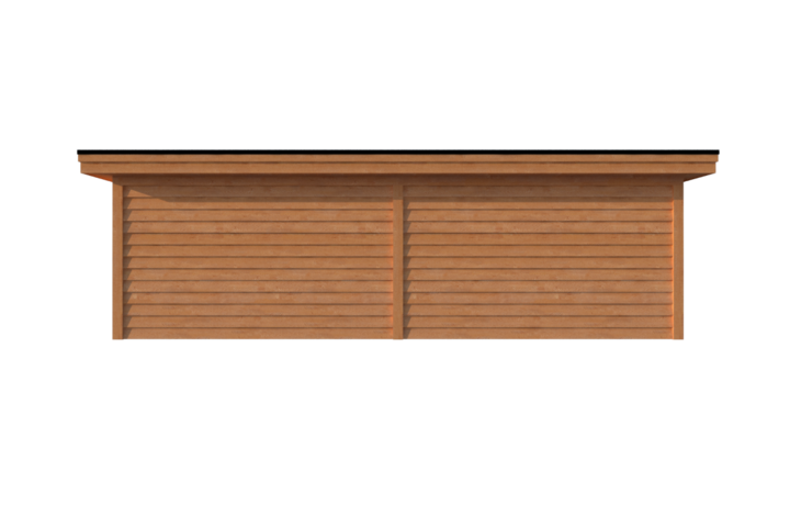 Tuinhuis plat dak 800 x 400cm