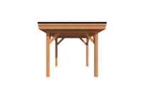 Houten carport plat dak  250 x 250cm