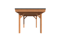 Houten carport plat dak 350 x 250cm Houten carport plat dak 350 x 250cm