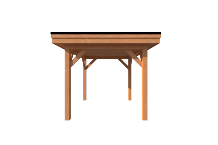 Houten carport plat dak 350 x 250cm Houten carport plat dak 350 x 250cm
