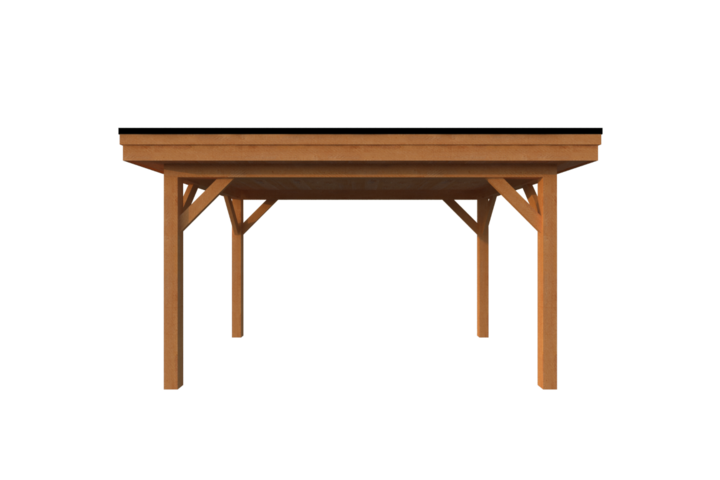 Houten carport plat dak 400 x 250cm Houten carport plat dak 400 x 250cm