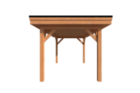 Houten carport plat dak 400 x 250cm Houten carport plat dak 400 x 250cm