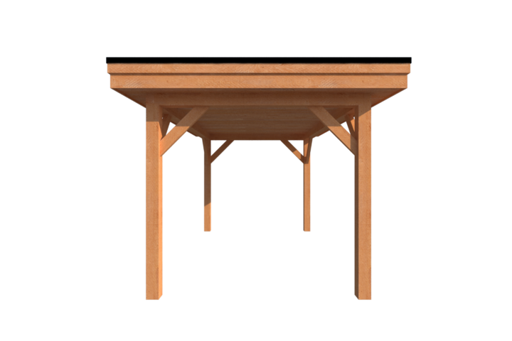 Houten carport plat dak 400 x 250cm Houten carport plat dak 400 x 250cm