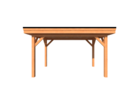 Houten carport plat dak 400 x 250cm Houten carport plat dak 400 x 250cm