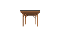 Houten carport plat dak 250 x 300cm