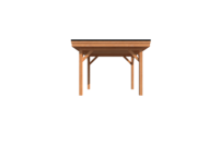 Houten carport plat dak 300 x 300cm