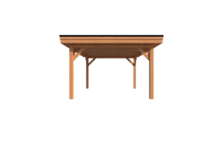 Houten carport plat dak 400 x 350cm Houten carport plat dak 400 x 350cm