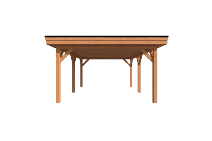 Houten carport plat dak 550 x 400cm Houten carport plat dak 550 x 400cm