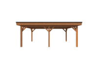 Houten carport plat dak 650 x 400cm Houten carport plat dak 650 x 400cm