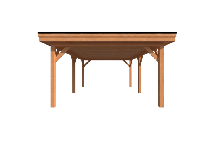 Houten carport plat dak 650 x 400cm Houten carport plat dak 650 x 400cm