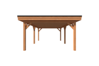 Houten carport plat dak 650 x 400cm Houten carport plat dak 650 x 400cm