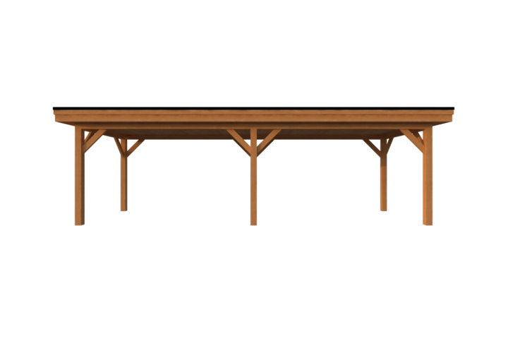 Houten carport plat dak 800 x 250cm Houten carport plat dak 800 x 250cm