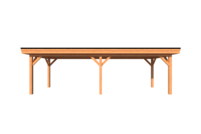 Houten carport plat dak 800 x 250cm Houten carport plat dak 800 x 250cm
