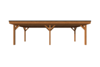 Houten carport plat dak 800 x 300cm Houten carport plat dak 800 x 300cm