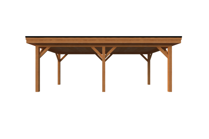 Houten carport plat dak 650 x 300cm Houten carport plat dak 650 x 300cm