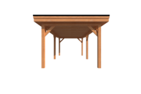 Houten carport plat dak 650 x 300cm Houten carport plat dak 650 x 300cm