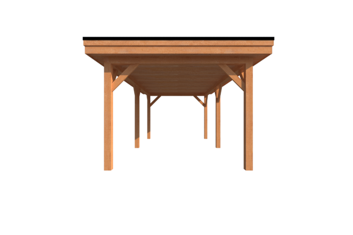 Houten carport plat dak 650 x 300cm Houten carport plat dak 650 x 300cm