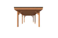 Houten carport plat dak 650 x 300cm Houten carport plat dak 650 x 300cm