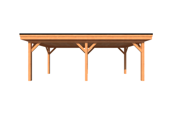 Houten carport plat dak 650 x 300cm Houten carport plat dak 650 x 300cm