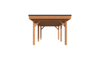 Houten carport plat dak 450 x 300cm Houten carport plat dak 450 x 300cm