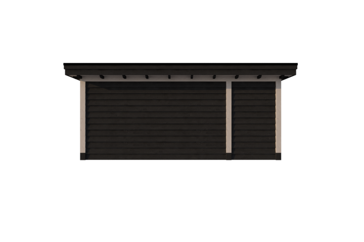 Tuinhuis met veranda plat dak 150 x 300 + 400cm Tuinhuis met veranda plat dak 150 x 300 + 400cm