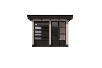 Tuinhuis met veranda plat dak 150 x 300 + 400cm Tuinhuis met veranda plat dak 150 x 300 + 400cm