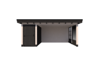 Tuinhuis met veranda plat dak 150 x 300 + 400cm Tuinhuis met veranda plat dak 150 x 300 + 400cm