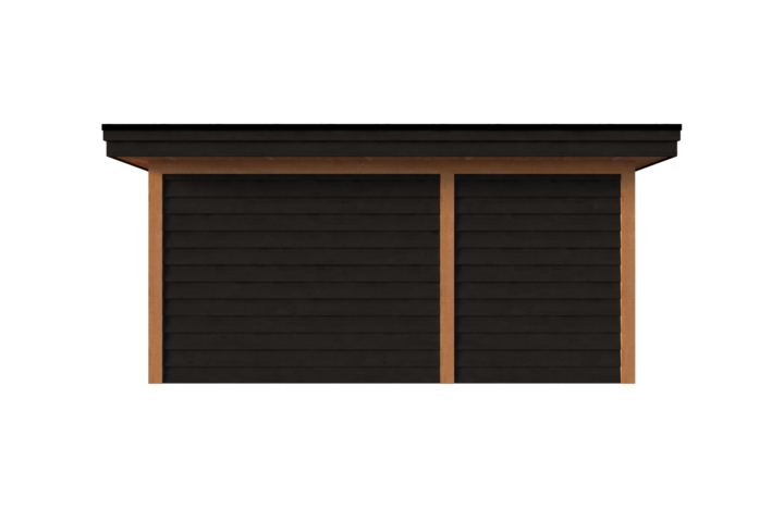 Tuinhuis met veranda plat dak 200 x 300 + 300cm Tuinhuis met veranda plat dak 200 x 300 + 300cm