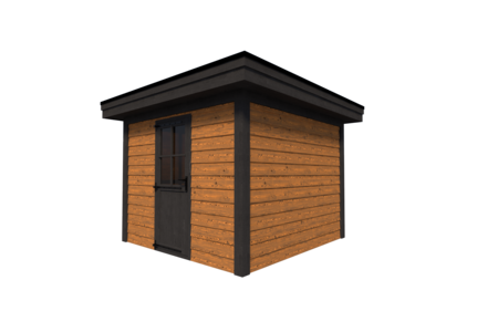 Tuinhuis plat dak 300 x 300cm Tuinhuis plat dak 300 x 300cm