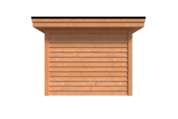 Tuinhuis duo met veranda plat dak 300 x 300 + 400 + 200 x 300cm Tuinhuis duo met veranda plat dak 300 x 300 + 400 + 200 x 300cm