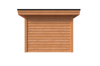 Tuinhuis duo met veranda plat dak 300 x 300 + 400 + 200 x 300cm Tuinhuis duo met veranda plat dak 300 x 300 + 400 + 200 x 300cm