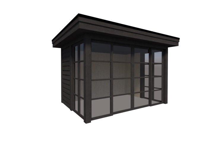 Buitenkamer veranda plat dak 350 x 250cm