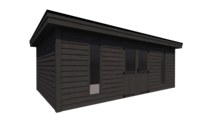 Mancave plat dak geïsoleerd 700 x 400cm