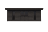 Mancave plat dak geïsoleerd 700 x 400cm