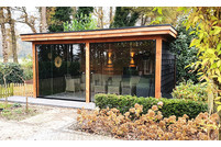 Buitenkamer veranda plat dak 500 x 300cm Buitenkamer veranda plat dak 500 x 300cm