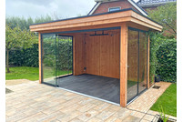 Buitenkamer veranda plat dak 500 x 300cm Buitenkamer veranda plat dak 500 x 300cm