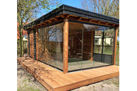 Buitenkamer veranda plat dak 500 x 300cm Buitenkamer veranda plat dak 500 x 300cm