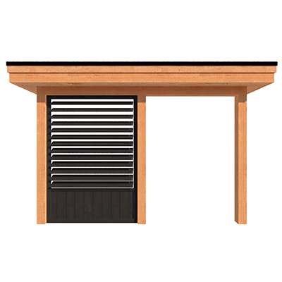 Halve zijwand lamellen