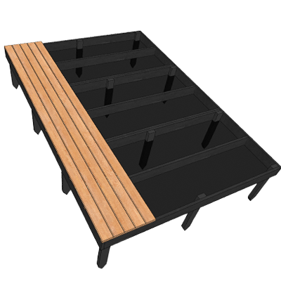 Ja, inclusief fundering compleet bestaand uit kantplank, piketten 100cm en slotbouten