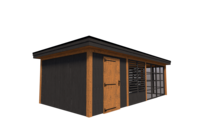 Tuinhuis met veranda 250 x 378 + 561cm Tuinhuis met veranda 250 x 378 + 561cm