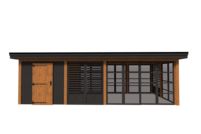 Tuinhuis met veranda 250 x 378 + 561cm Tuinhuis met veranda 250 x 378 + 561cm