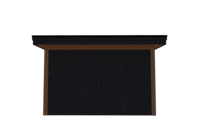 Tuinhuis met veranda 250 x 378 + 561cm met zonnepanelen