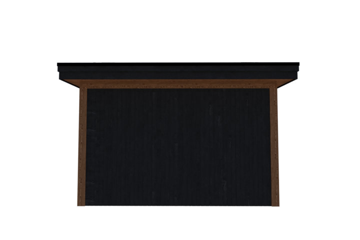 Tuinhuis met veranda 250 x 378 + 561cm met zonnepanelen