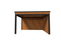Houten veranda plat dak 400 x 300cm zonder overstek met zonnepanelen Houten veranda plat dak 400 x 300cm zonder overstek met zonnepanelen