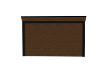 Houten veranda plat dak 400 x 300cm zonder overstek met zonnepanelen Houten veranda plat dak 400 x 300cm zonder overstek met zonnepanelen